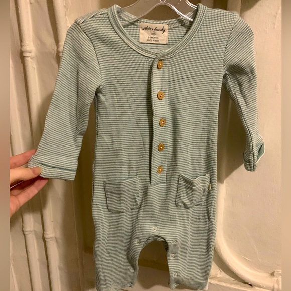 Baby clothes. Wilson and Frenchy zipper jumpsuit and snap button onesie. - Picture 1 of 7